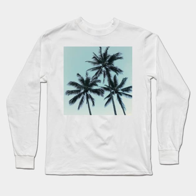 Palm Trees By the Beach Long Sleeve T-Shirt by AlexandraStr